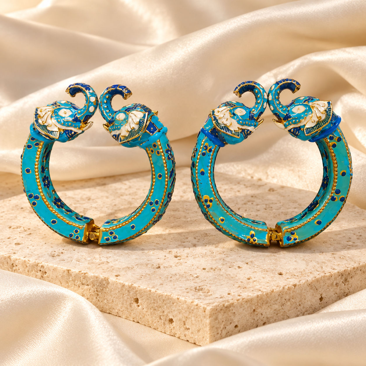 Gaj Turquoise Bangle Pair — Product photo